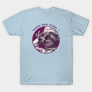 Vert Der Ferk - The Swedish Chef Retro - Weed Magenta T-Shirt